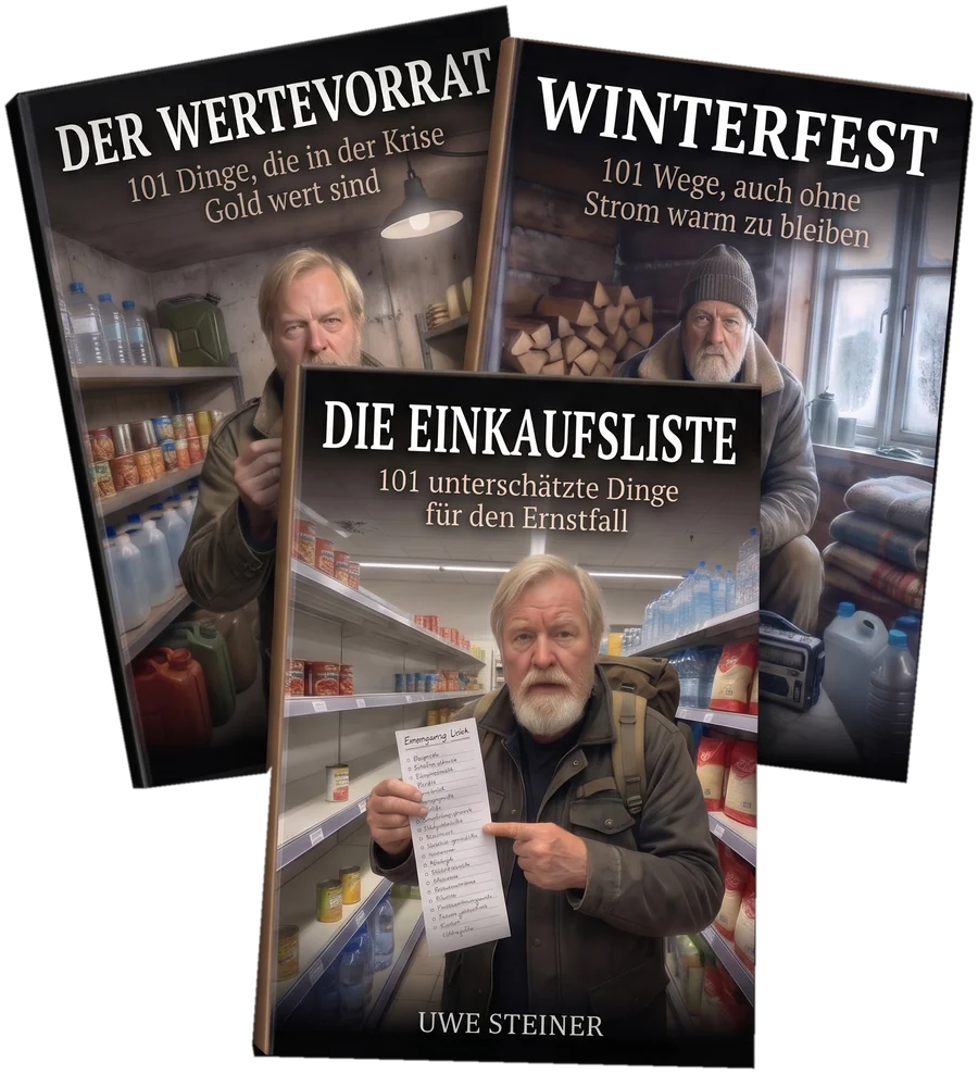 Die drei Bücher des Überlebens-Kompendiums: Der Wertevorrat, Winterfest und Die Einkaufsliste